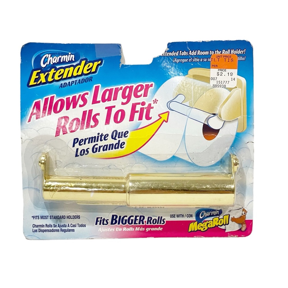 Charmin Extender Adapter‎ for Mega & Super Rolls Gold Brand NEW Bathroom